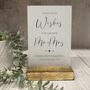 Classic Personalised Leave Your Wishes Sign Opaque, thumbnail 6 of 6