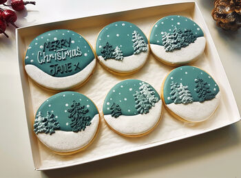 Personalised Winter Wonderland Cookie Letterbox Gift, 2 of 4