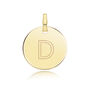 Round Plain Initial Pendant, thumbnail 4 of 12