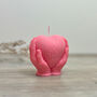 Pink Heart Shape Valentine's Scented Candle Gift, thumbnail 3 of 9