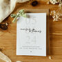 Personalised Date Wedding Day Card For The Newly Weds, thumbnail 1 of 3