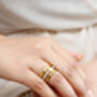 Orianna Gold Plated Statement Ring, thumbnail 3 of 6