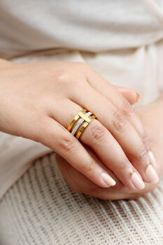 Orianna Gold Plated Statement Ring, 3 of 6