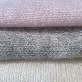 Cashmere Baby Blanket With Braille Personalised Pocket, 7 of 9