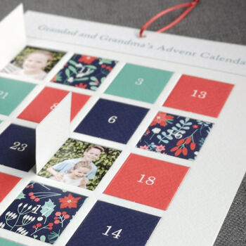 Personalised Photo Advent Calendar For Grandparents, 5 of 7