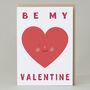'Be My Valentine' Heart Card, thumbnail 1 of 2