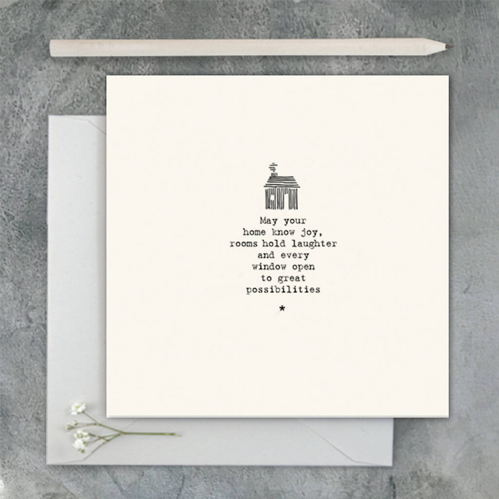 New Home May Your Home Know Joy Greeting Card, 1 of 2