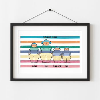 Personalised Jelly Baby Family Print, 2 of 4