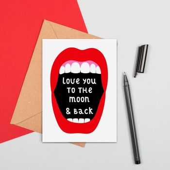 Love You To The Moon And Back Card, 2 of 2