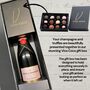 Vino Coco Moët And Chandon Pink Champagne And Truffles Gift Set, thumbnail 7 of 8