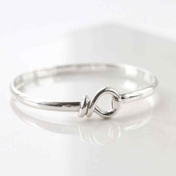 Sterling Silver Knot Bangle, 5 of 7