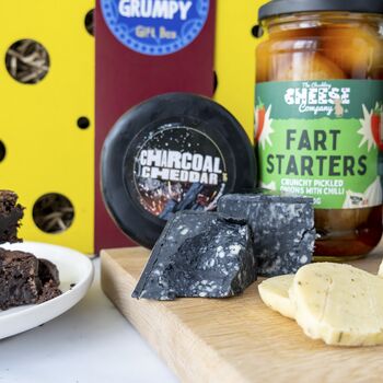 Mr Grumpy Cheese And Beer Gift Box, 2 of 5