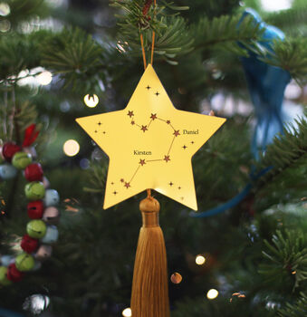 Family Constellation Star Christmas Tree Decoration, 4 of 12