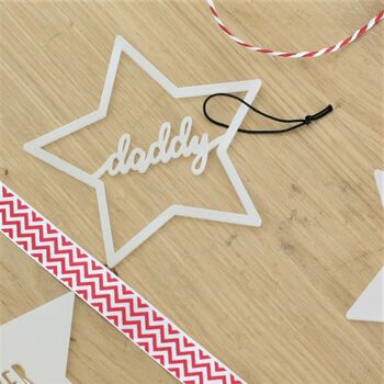 Personalised Star Christmas Decoration, 3 of 6
