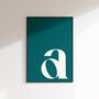 Custom Retro Initial Letter Print Gift, thumbnail 7 of 8