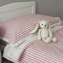 Floral Stripe Duvet Cover And Pillowcase Set Two Sizes, thumbnail 8 of 12