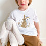 Personalised Easter Bunny T Shirt With Boy Or Girl Name, thumbnail 1 of 9