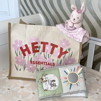 Personalised Baby New Mum Tote Bag And Pouch, 2 of 2