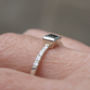 Green Sapphire And Diamond Ring, thumbnail 4 of 4