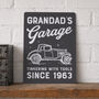 Vintage Car Personalised Metal Garage Sign, thumbnail 1 of 4