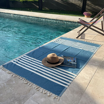 Personalised Cotton Beach Towel, Congratulation Gifts For Her, 2 of 9