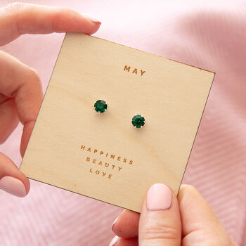 Sterling Silver Birthstone Earrings Characteristic Card, 3 of 12