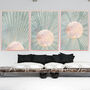 Custom Colour Set Of Three Bohemian Sun Wall Art Prints, thumbnail 3 of 7