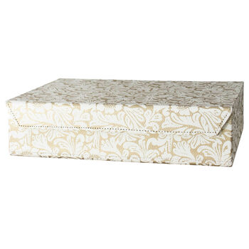 Recycled Gold Floral A4 Storage Box, 3 of 6