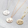 Constellation Star Sign Necklace Silver Or Gold Vermeil, thumbnail 1 of 12