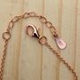Moon Star Necklace Cz Rose Or Gold Plated 925 Silver, thumbnail 7 of 10
