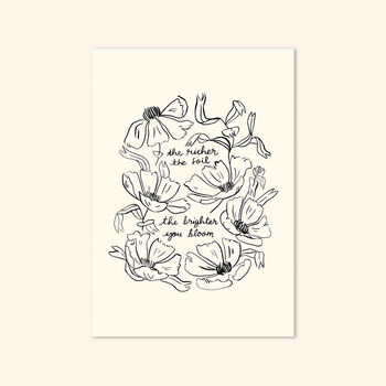 Nature Self Care Floral Print, Unframed, 2 of 6