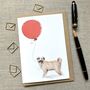 Personalised Labrit Dog Birthday Card, thumbnail 1 of 4