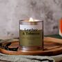 Leather And Tobacco Crackle Wick Candle For Him, thumbnail 2 of 7