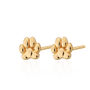 Paw Print Stud Earrings, Sterling Silver Or Gold Plated, thumbnail 7 of 7