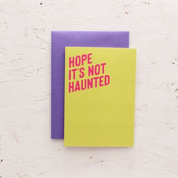 Hope It's Not Haunted New Home Card, 3 of 4