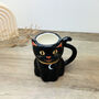 Black Cat Mug Christmas Cat Gift Coffee Mug, thumbnail 6 of 6