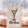 Minimalist Martini Kitchen Print, thumbnail 1 of 4