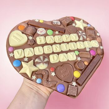 Valentines Day Personalised Message Chocolate Heart, 6 of 6