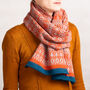 Unisex Knitted Lambswool Scarf Inspired By Nature, thumbnail 6 of 8
