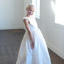 First Communion Dress In Pure Silk Or Flower Girl Dress, thumbnail 1 of 4