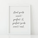 'real Girls Aren't Perfect' Print By Leonora Hammond ...