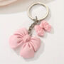 Cute Pink Bow Bag Keyring, thumbnail 1 of 2