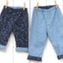 Reversible Constellation Baby Kids Cotton Trousers, thumbnail 1 of 8