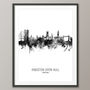 Kingston Upon Hull Skyline Portrait Print And Canvas, thumbnail 4 of 5