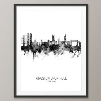 Kingston Upon Hull Skyline Portrait Print And Canvas, 4 of 5