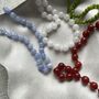 Carnelian Natural Stone Beaded Necklace, thumbnail 3 of 3