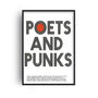 Poets And Punk Graphic Retro Art Print, thumbnail 2 of 8