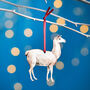 Llama Christmas Tree Decoration, thumbnail 1 of 4