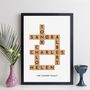 Personalised Family Crossword Print Gift For Family, thumbnail 4 of 7
