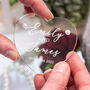 Personalised Classic Acrylic Heart Wedding Ring Box, thumbnail 2 of 5
